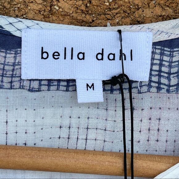 BELLA DAHL TIE FRONT SHIRT - PASTEL STRIPE - Picture 5 of 10